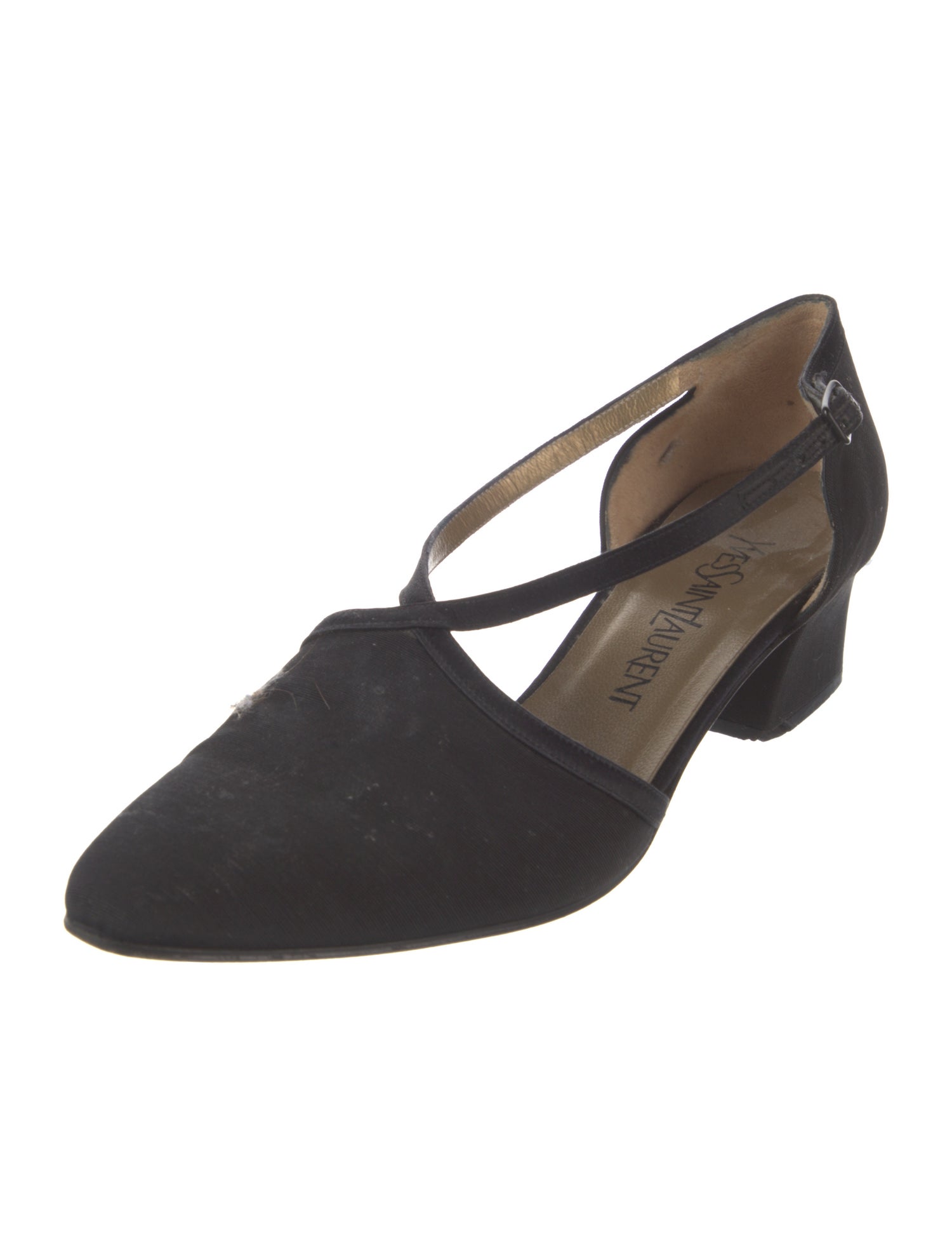 Yves Saint Laurent Canvas D'Orsay Pumps