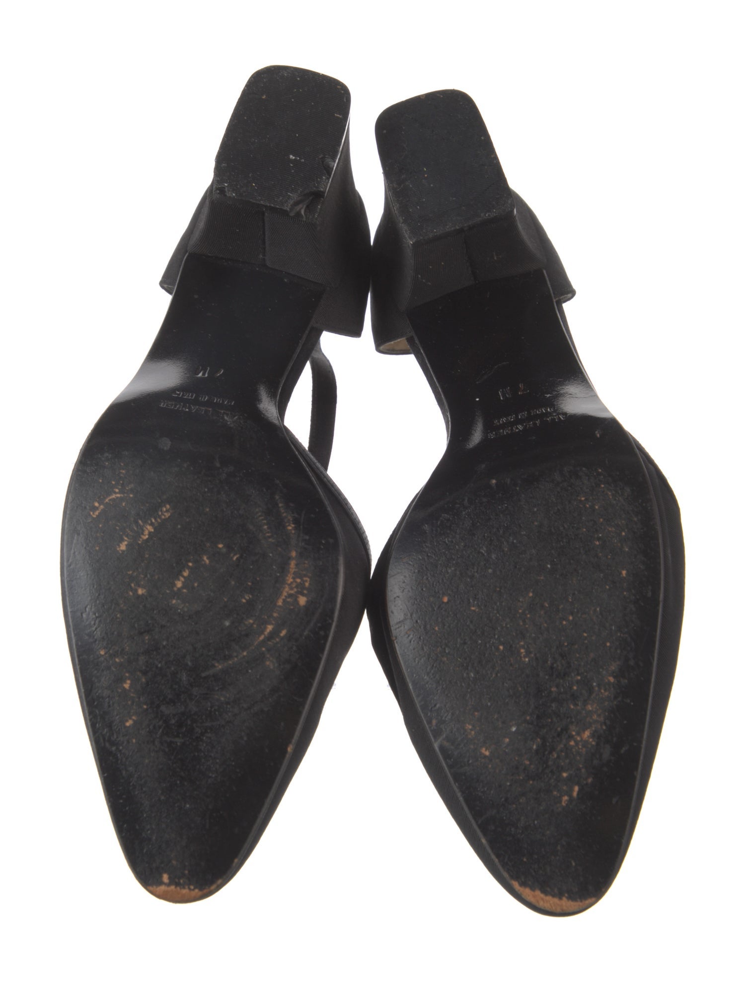 Yves Saint Laurent Canvas D'Orsay Pumps