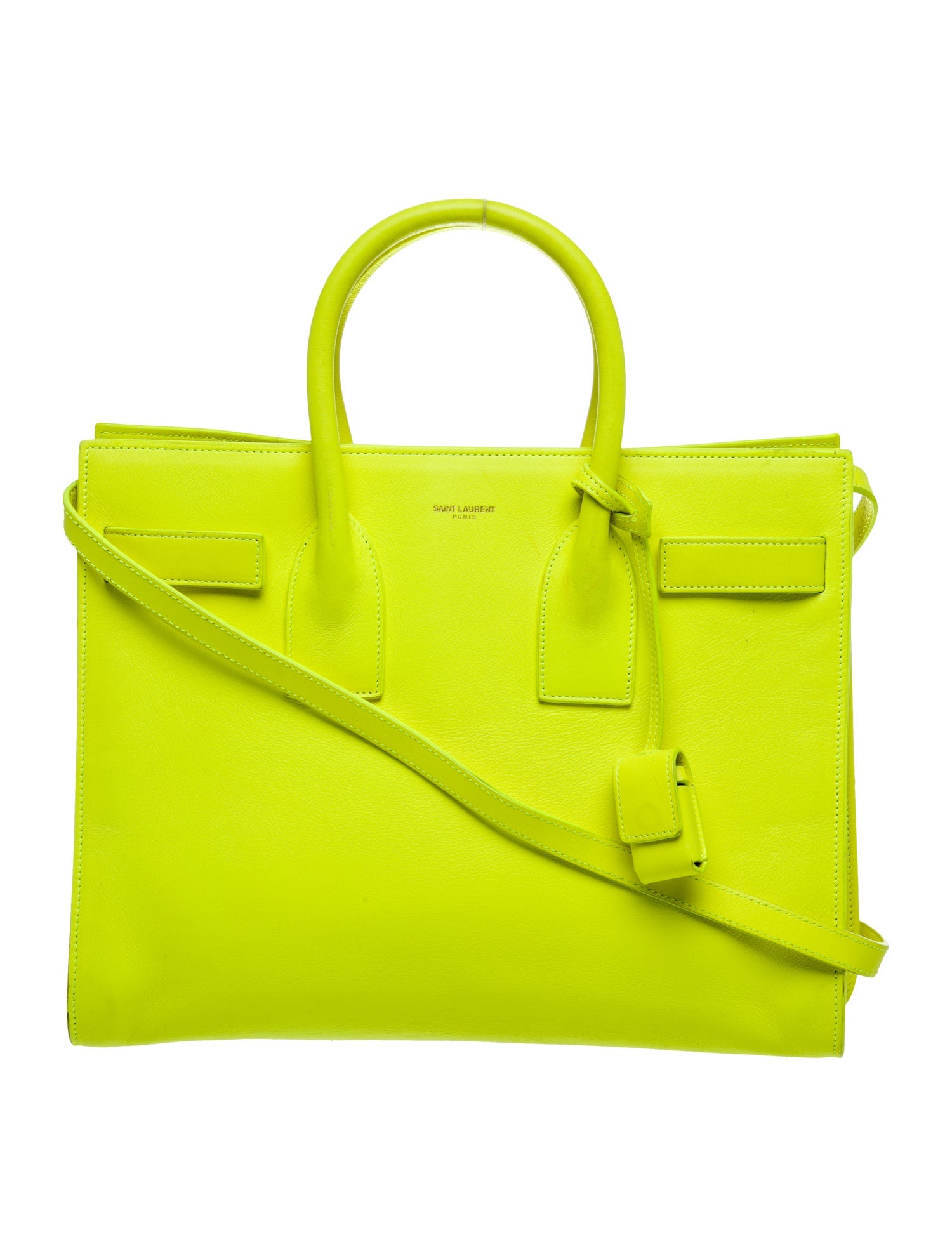 Saint Laurent Leather Sac De Jour Large