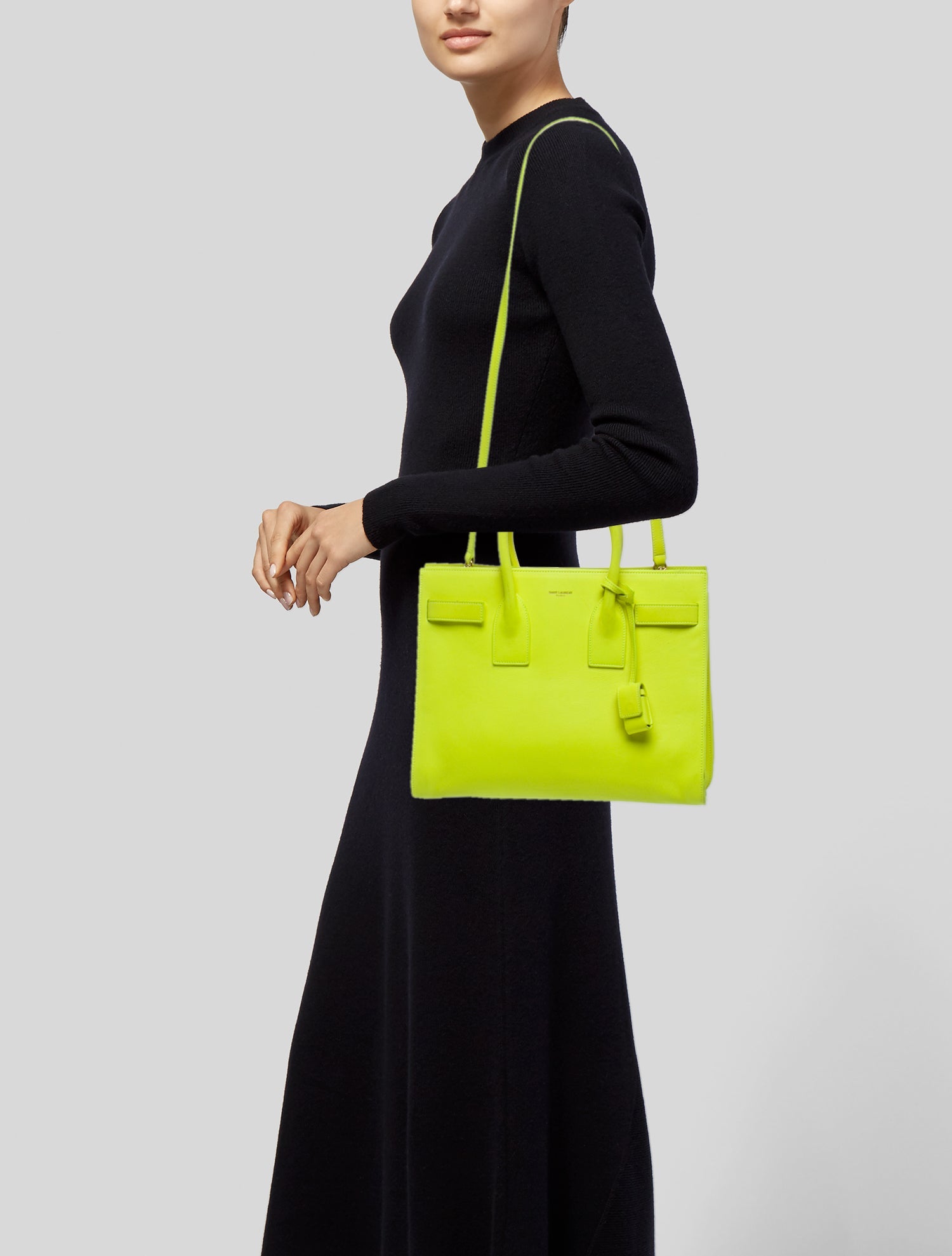 Saint Laurent Leather Sac De Jour Large