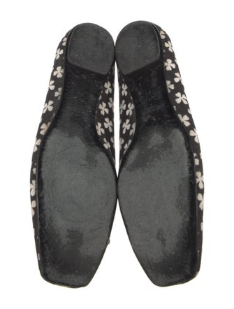 Yves Saint Laurent Canvas Floral Print Ballet Flats