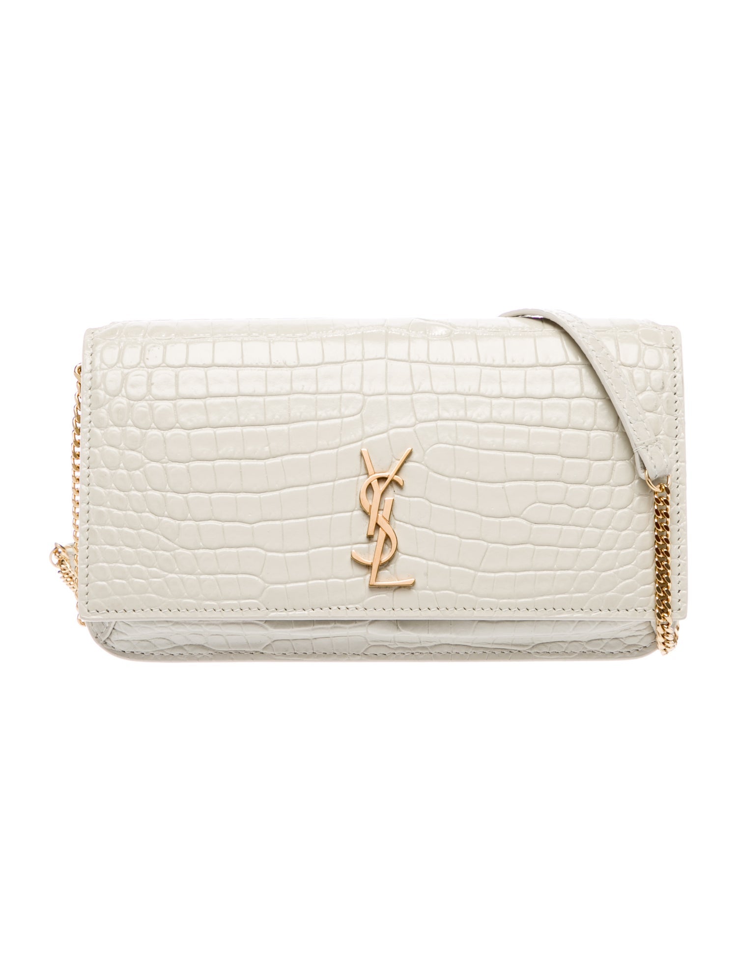 Saint Laurent Embossed Leather Cassandre 2024