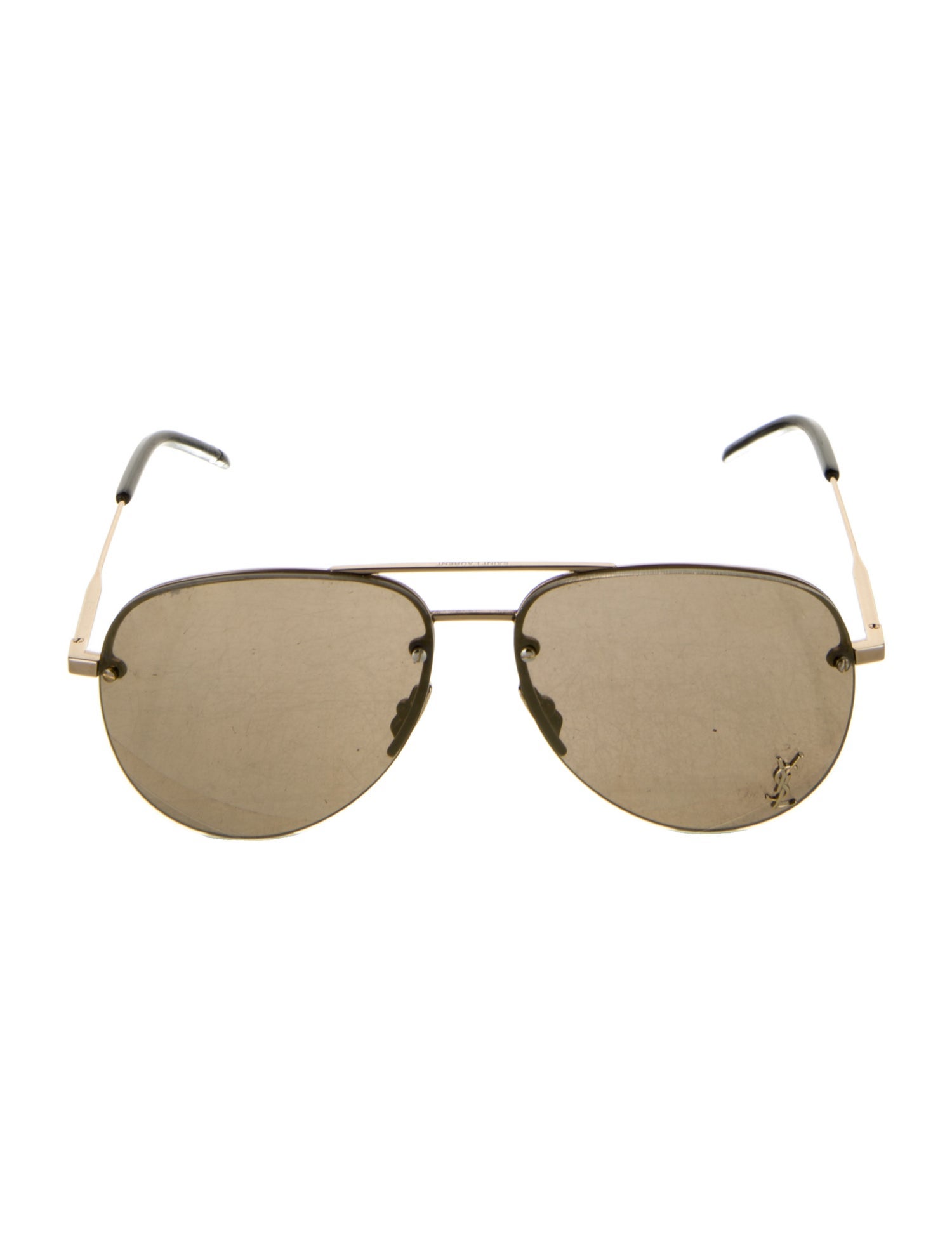 Saint Laurent Aviator Mirrored Sunglasses