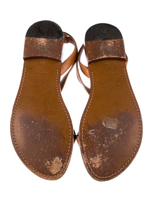 Saint Laurent Leather T-Strap Sandals