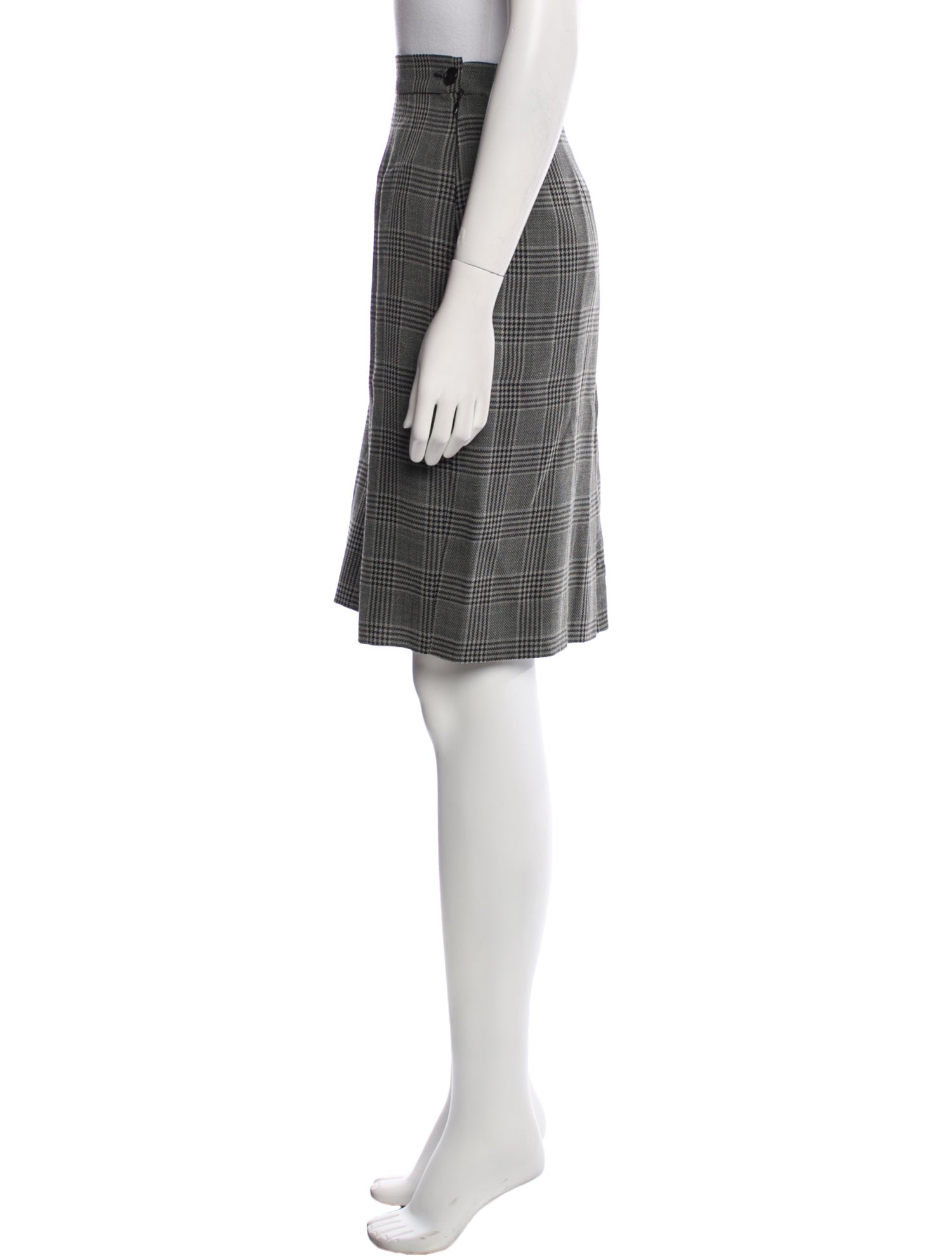 Yves Saint Laurent Virgin Wool Knee-Length Skirt