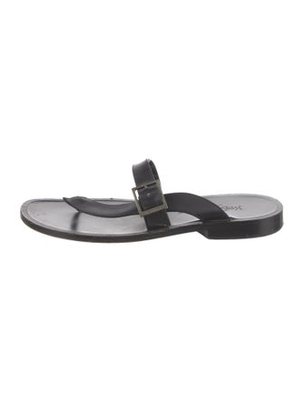Yves Saint Laurent Leather Slides
