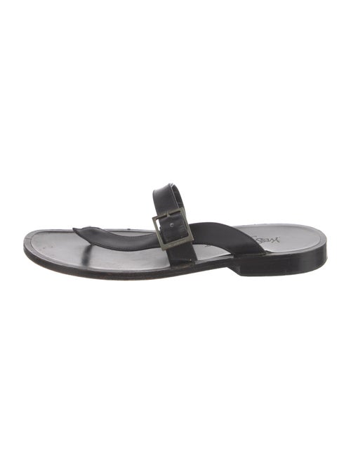 Yves Saint Laurent Leather Slides