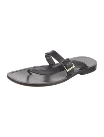 Yves Saint Laurent Leather Slides