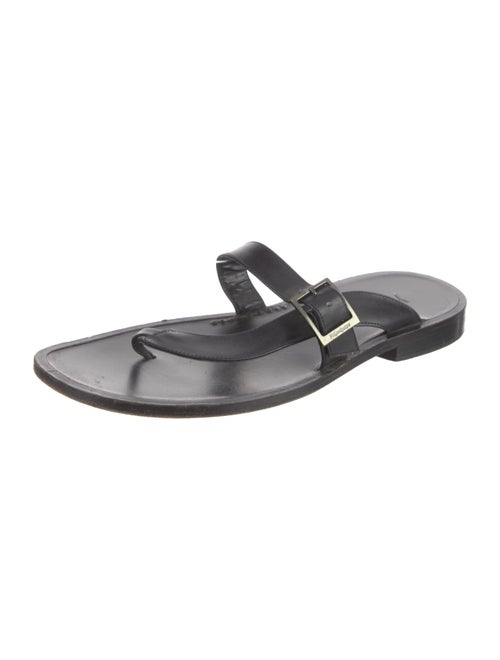Yves Saint Laurent Leather Slides