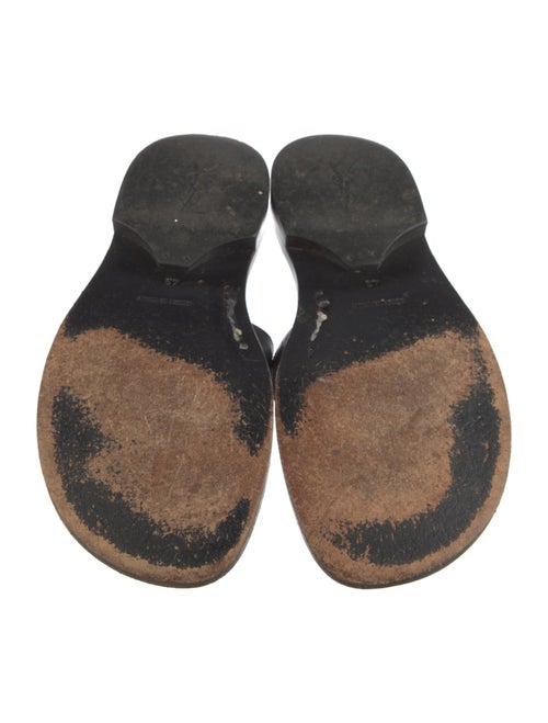 Yves Saint Laurent Leather Slides