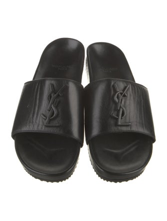 Yves Saint Laurent Leather Slides