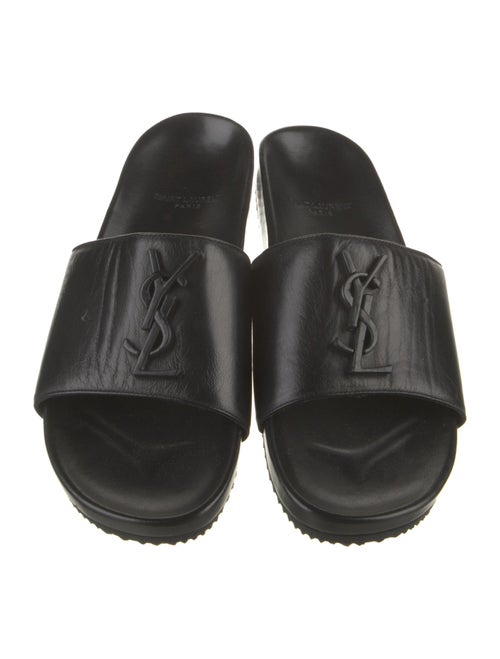 Yves Saint Laurent Leather Slides