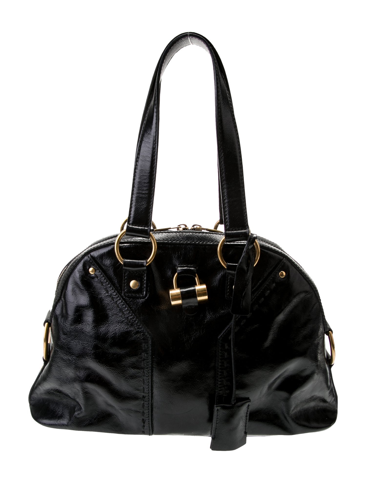 Yves Saint Laurent Patent Leather Shoulder Bag