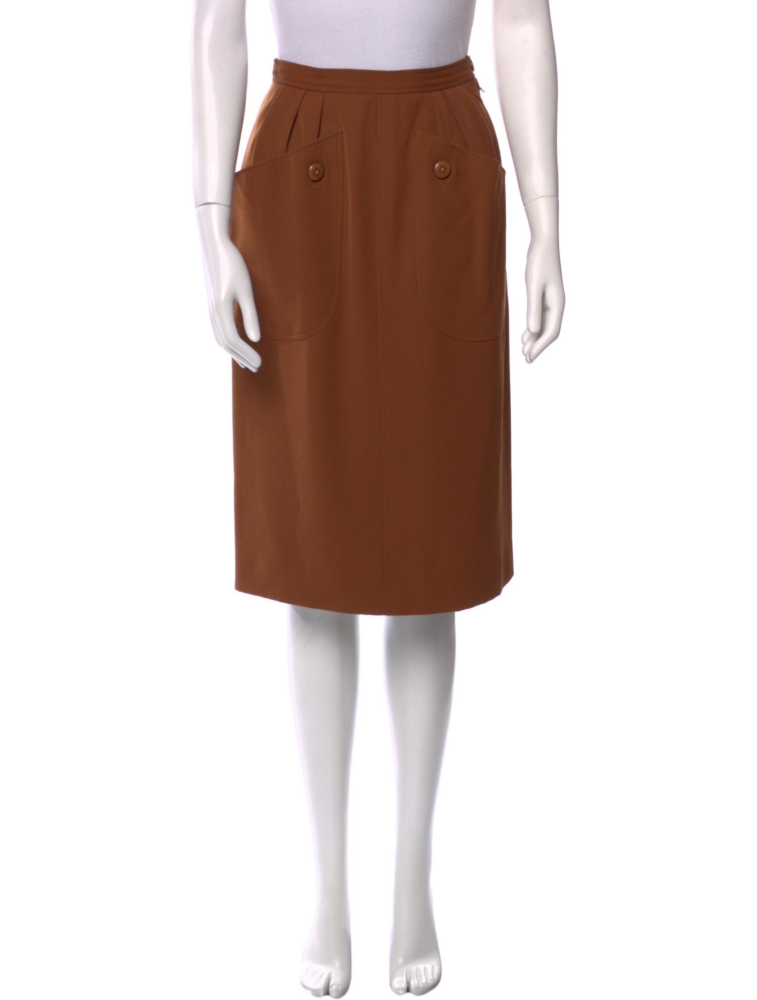 Yves Saint Laurent Rive Gauche Vintage Knee-Length Skirt