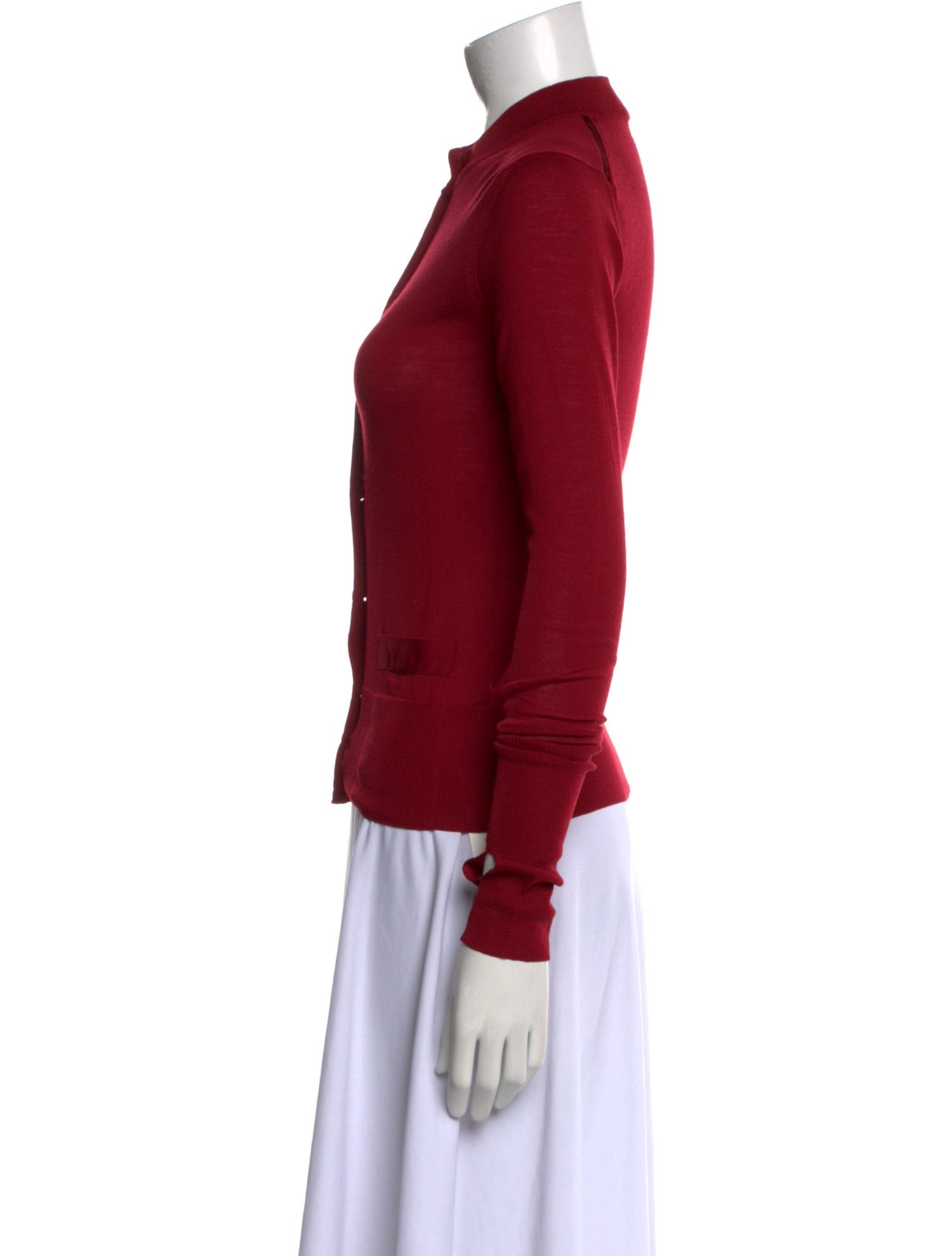 Yves Saint Laurent Wool Mock Neck Sweater