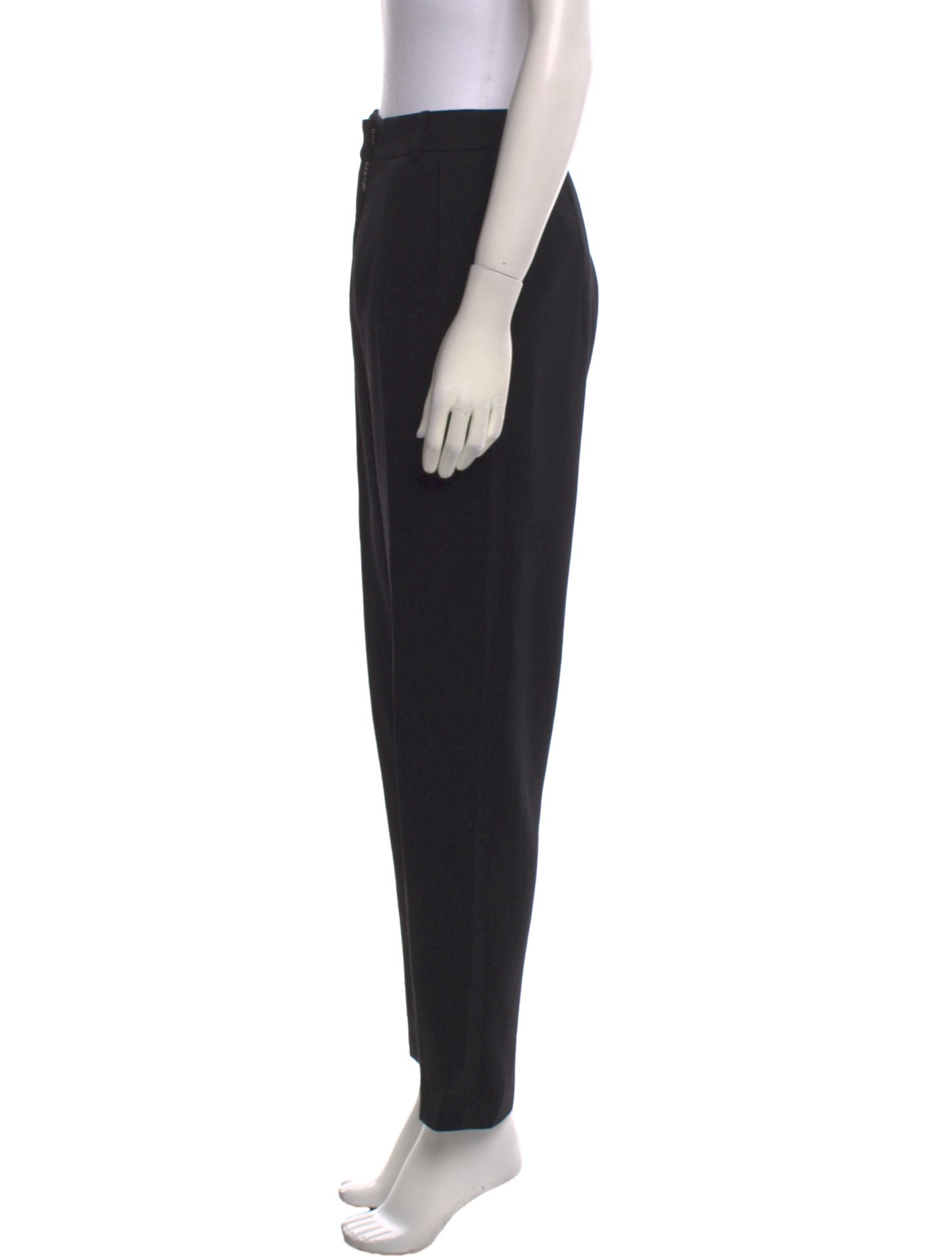 Yves Saint Laurent Wool Straight Leg Pants