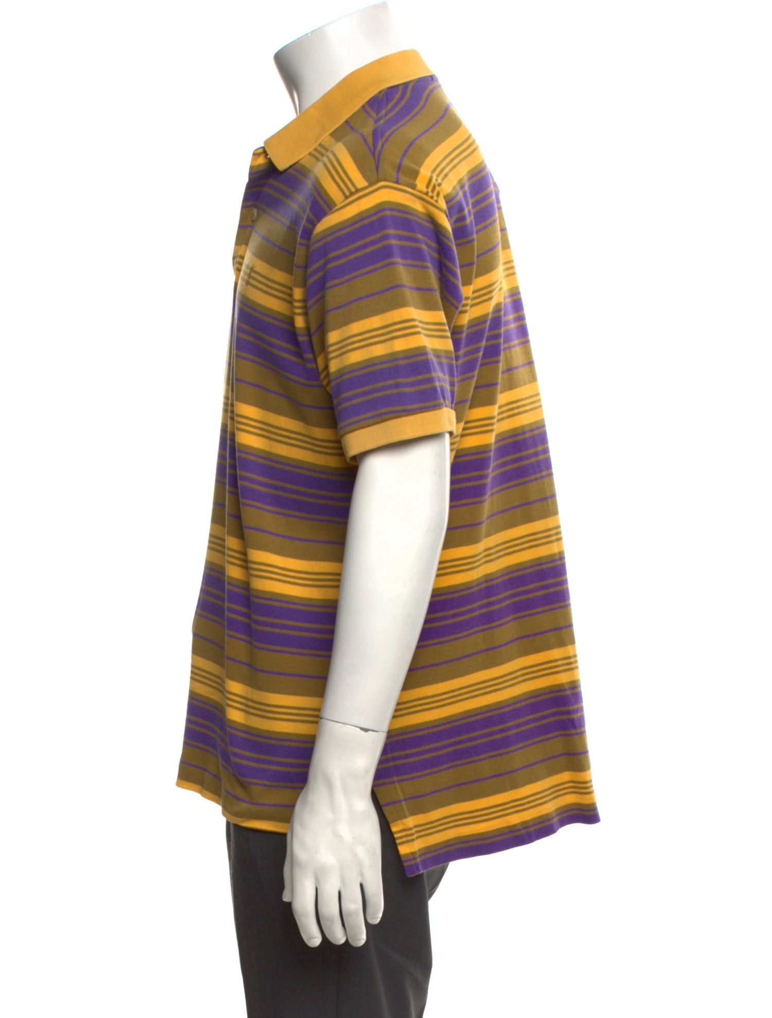 Yves Saint Laurent Striped Short Sleeve Shirt