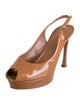 Yves Saint Laurent Patent Leather Slingback Pumps