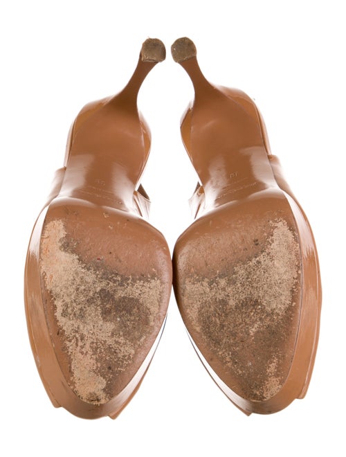 Yves Saint Laurent Patent Leather Slingback Pumps