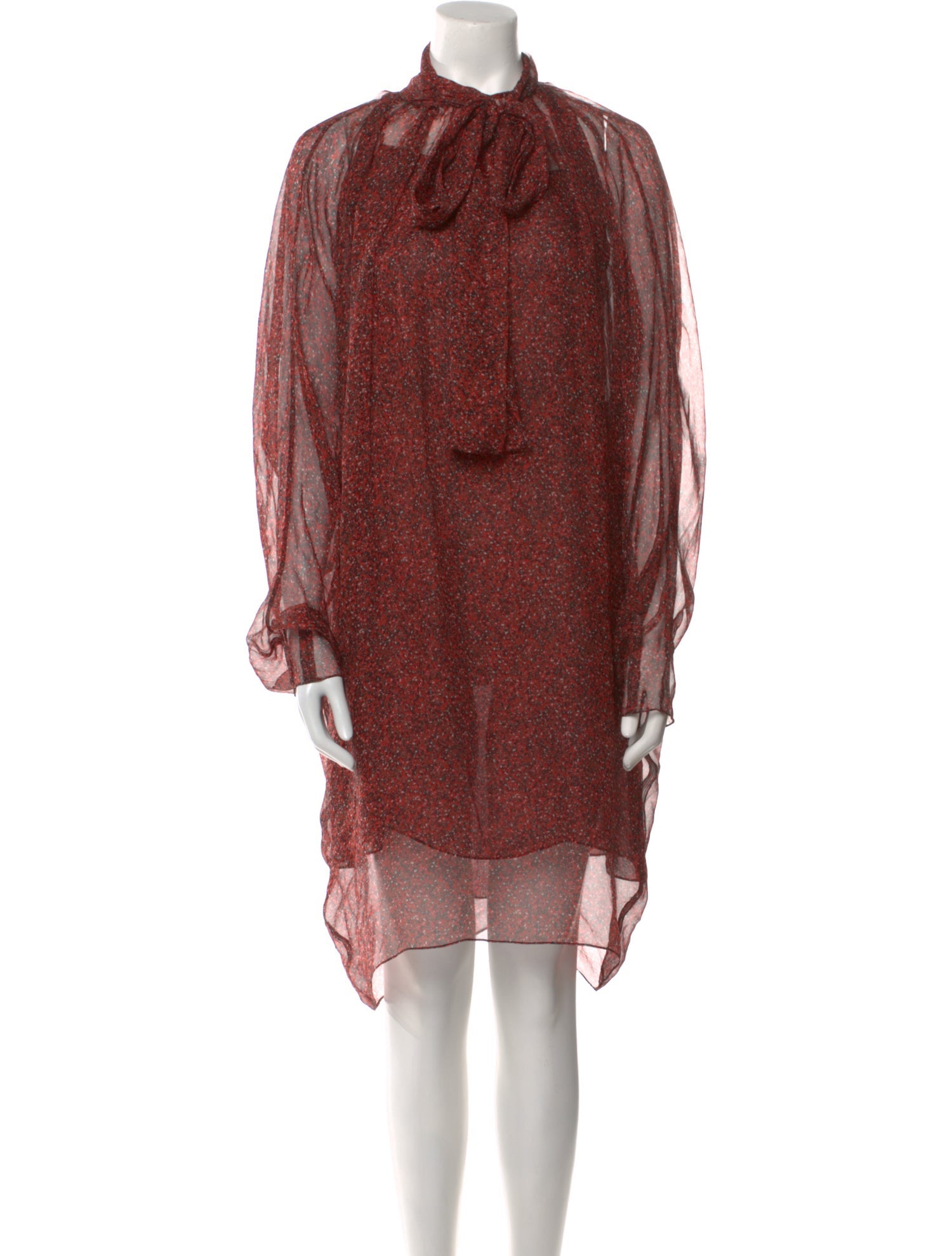 Yves Saint Laurent Silk Knee-Length Dress