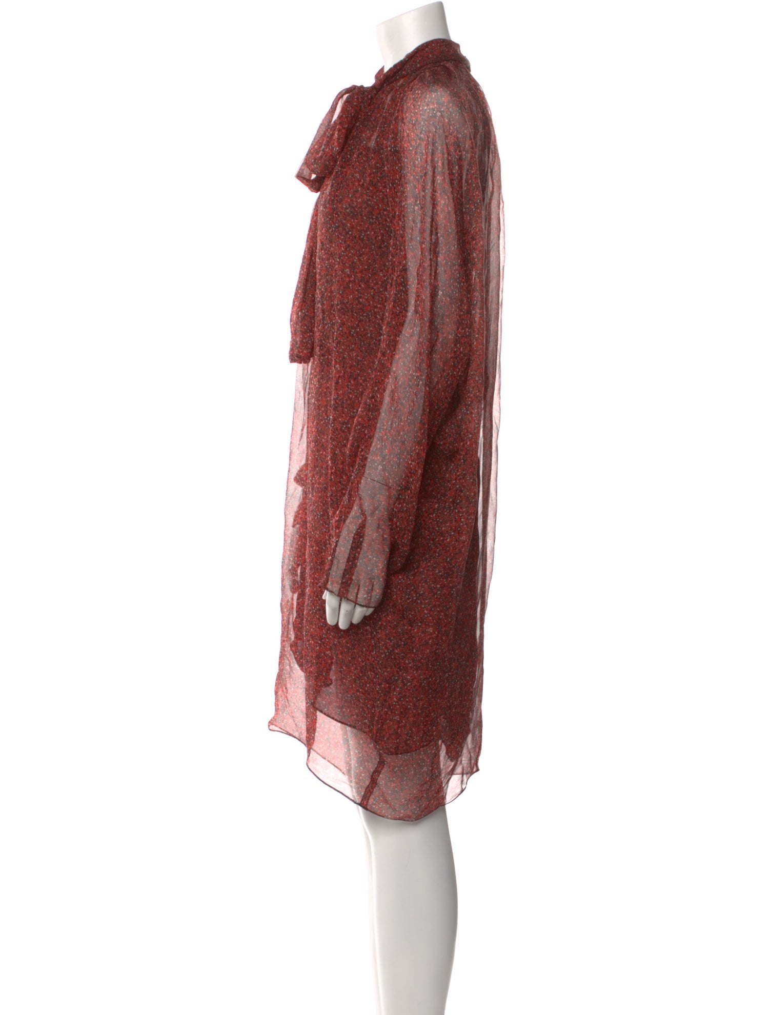 Yves Saint Laurent Silk Knee-Length Dress