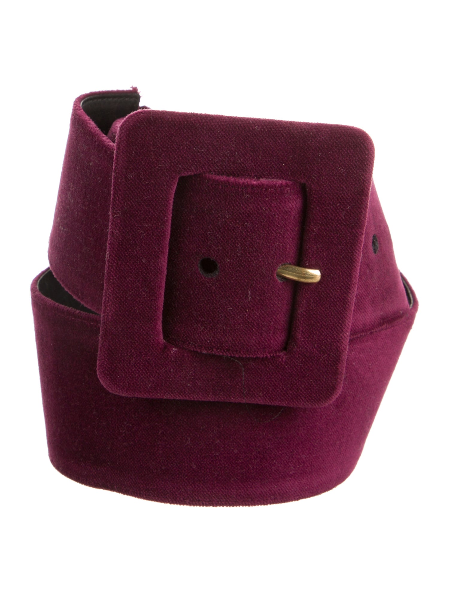 Yves Saint Laurent Wide Suede Waist Belt