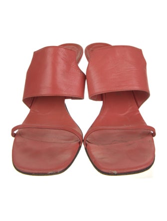 Yves Saint Laurent Leather Slides