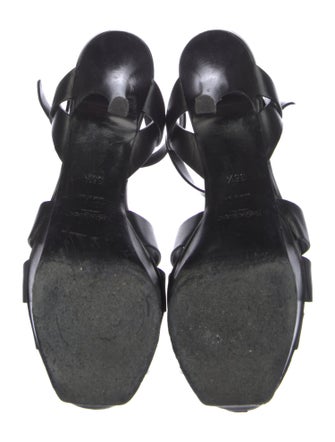 Yves Saint Laurent Rive Gauche Leather T-Strap Pumps