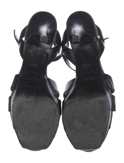 Yves Saint Laurent Rive Gauche Leather T-Strap Pumps