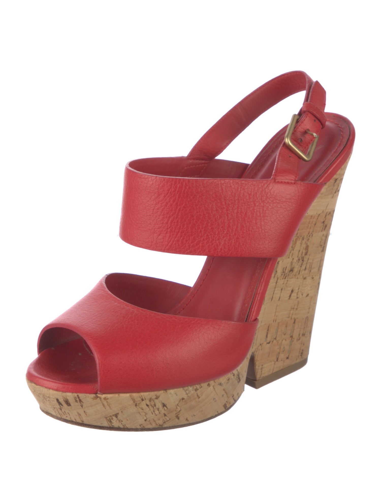 Yves Saint Laurent Vintage Leather Slingback Sandals