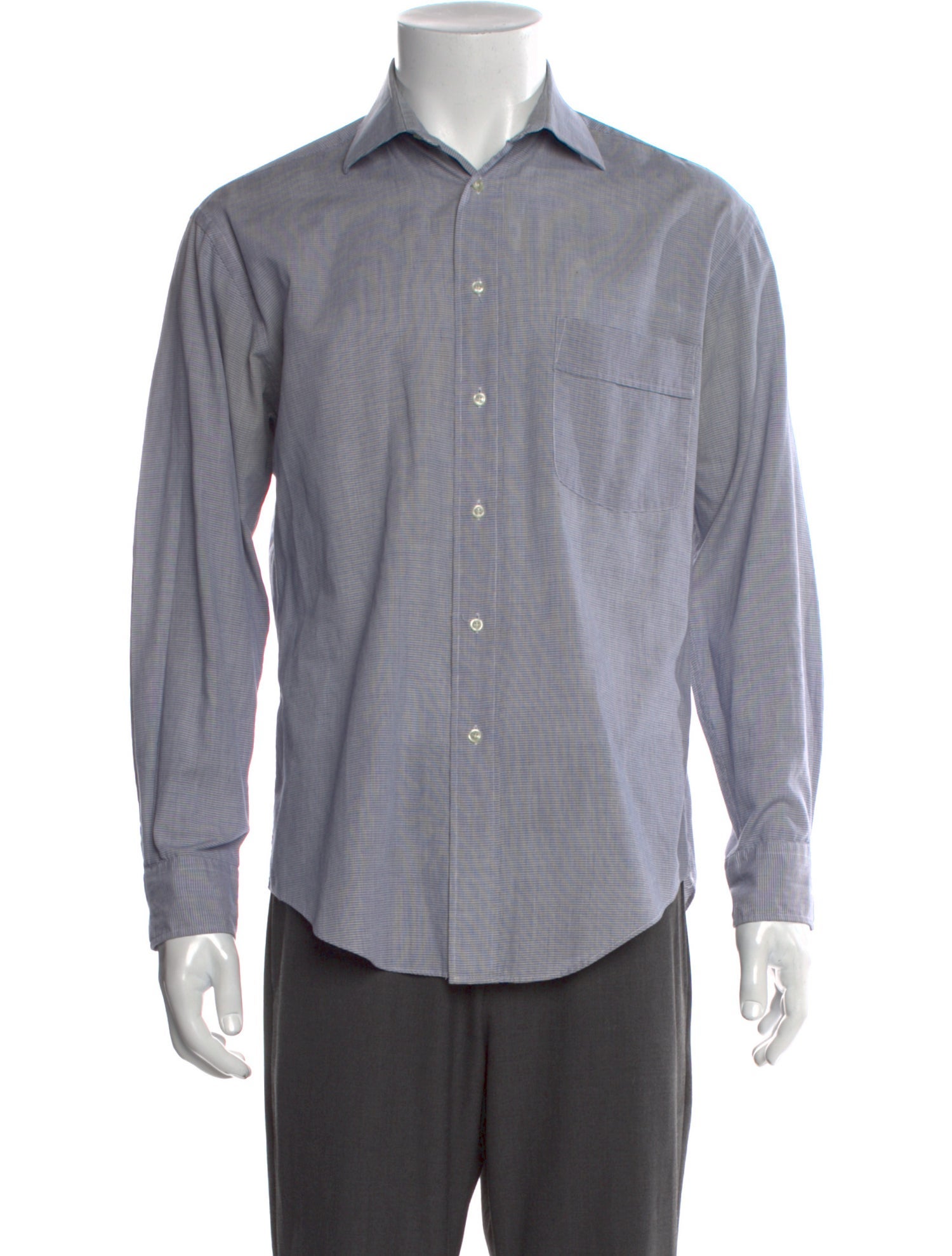 Yves Saint Laurent Striped Long Sleeve Shirt