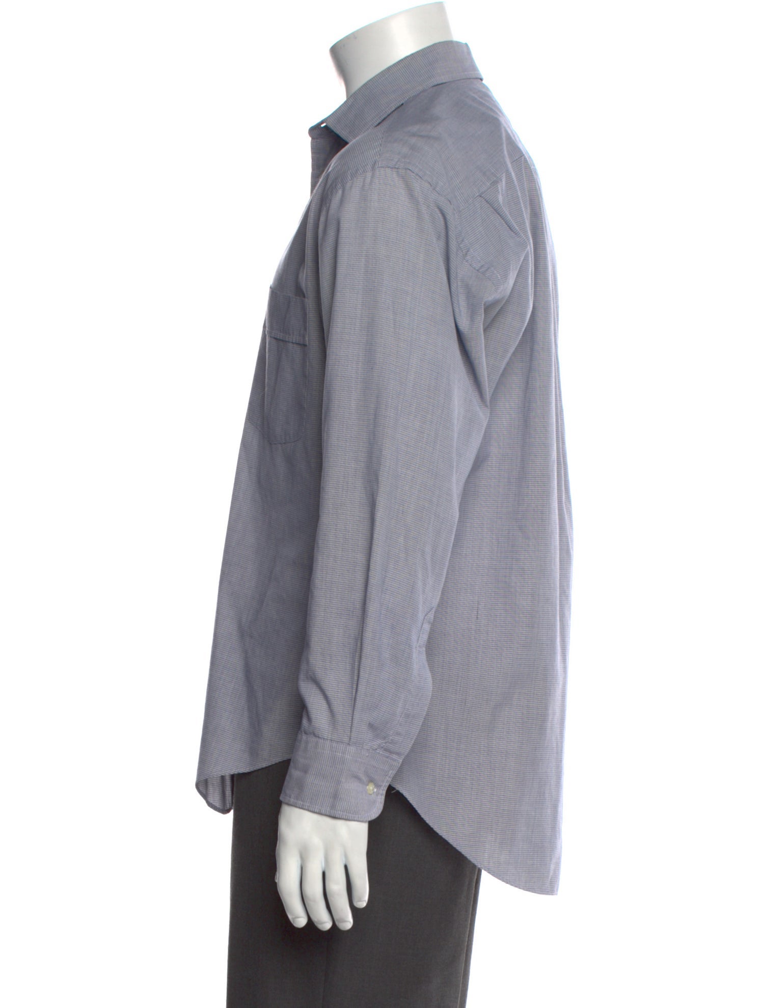 Yves Saint Laurent Striped Long Sleeve Shirt