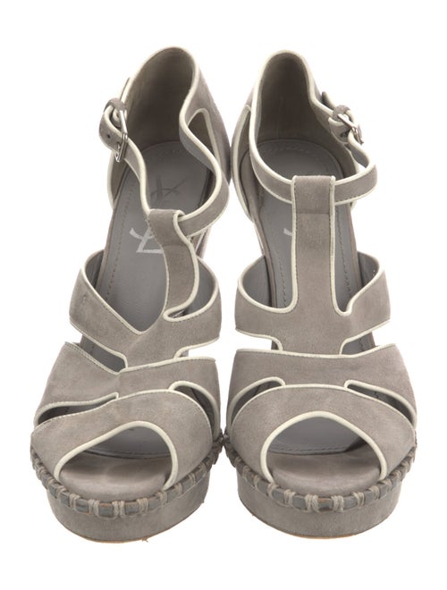 Yves Saint Laurent Suede T-Strap Pumps