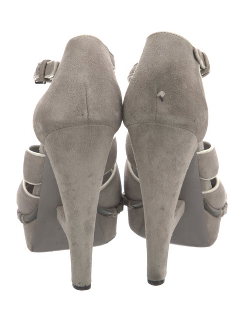 Yves Saint Laurent Suede T-Strap Pumps