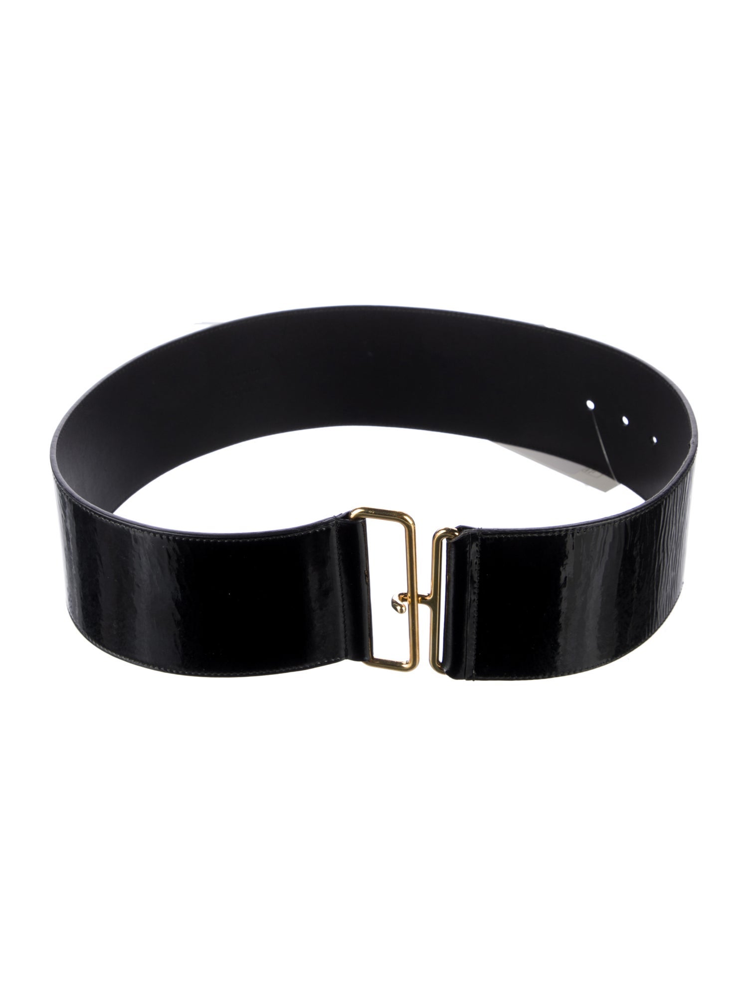 Yves Saint Laurent Wide Leather Belt