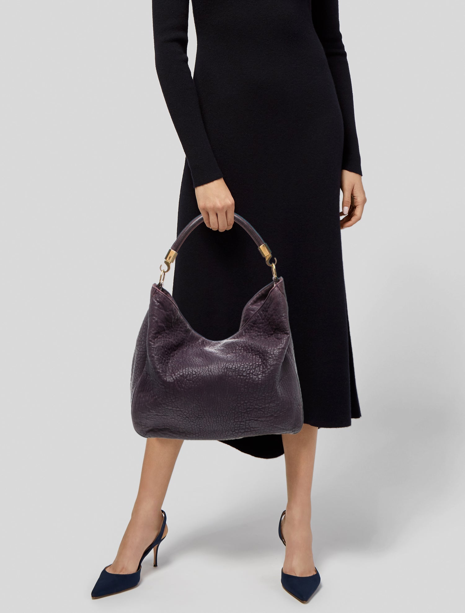 Yves Saint Laurent Leather Hobo Large