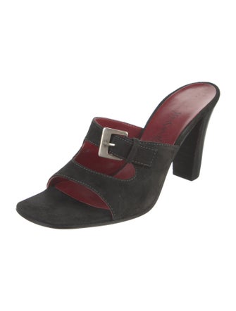 Yves Saint Laurent Suede Slides