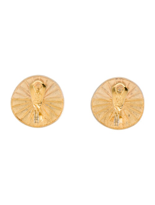 Yves Saint Laurent Resin Earclips