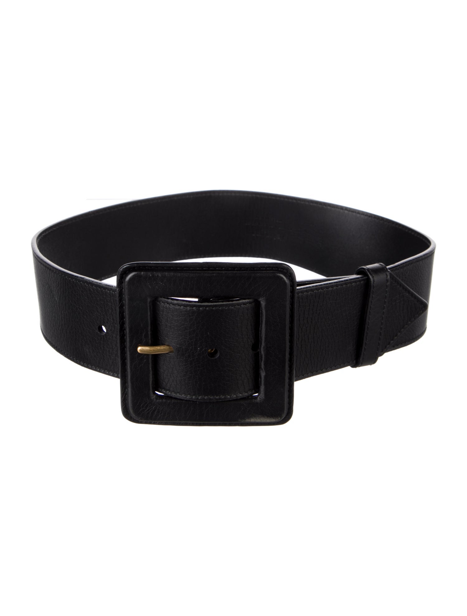 Yves Saint Laurent Wide Leather Waist Belt