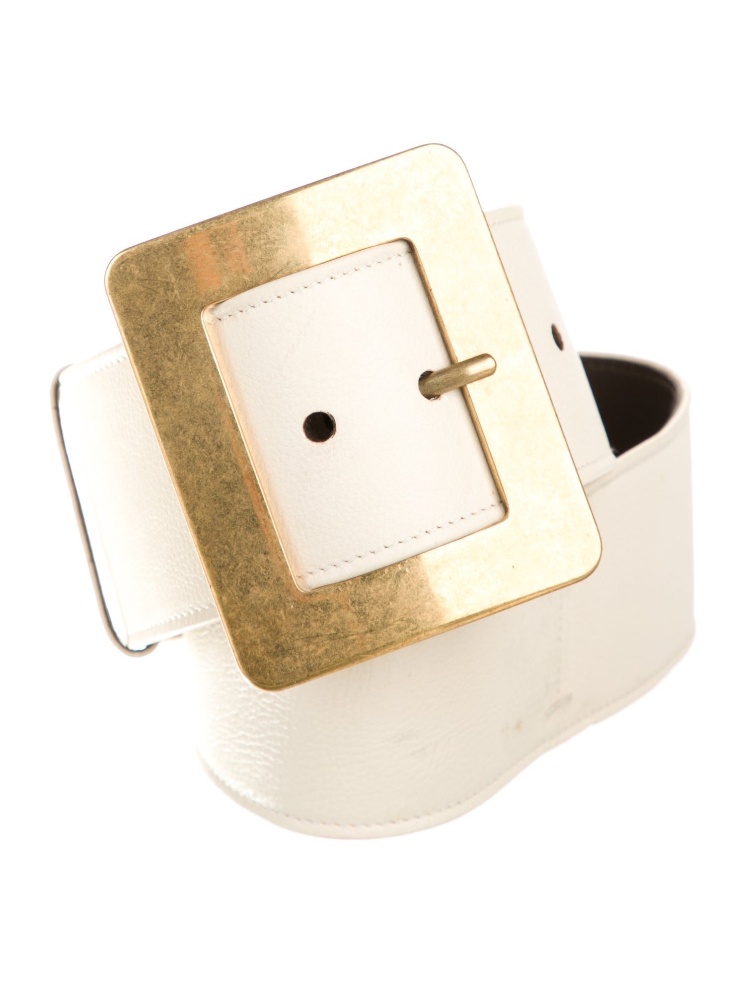 Yves Saint Laurent Wide Leather Belt