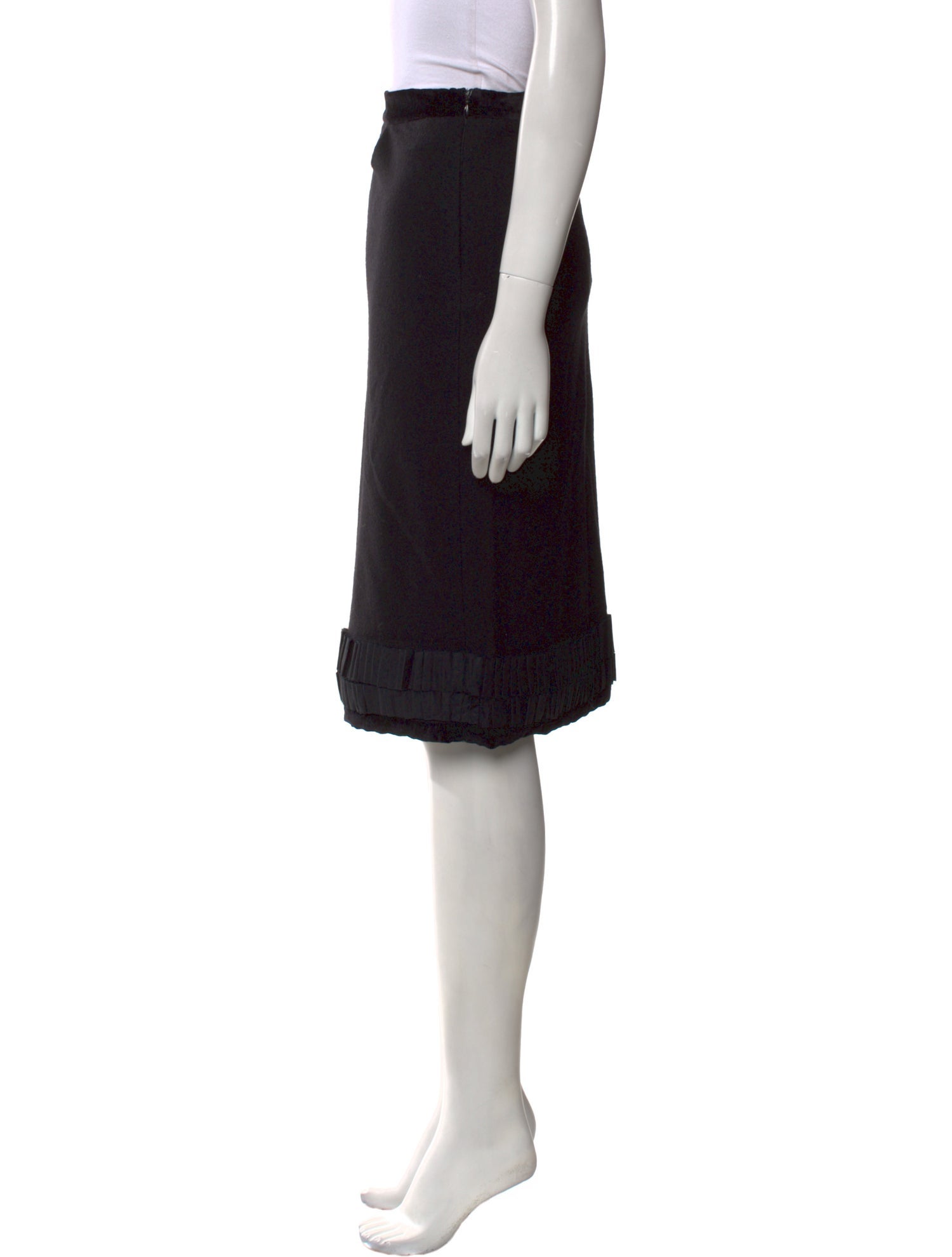 Yves Saint Laurent Wool Knee-Length Skirt