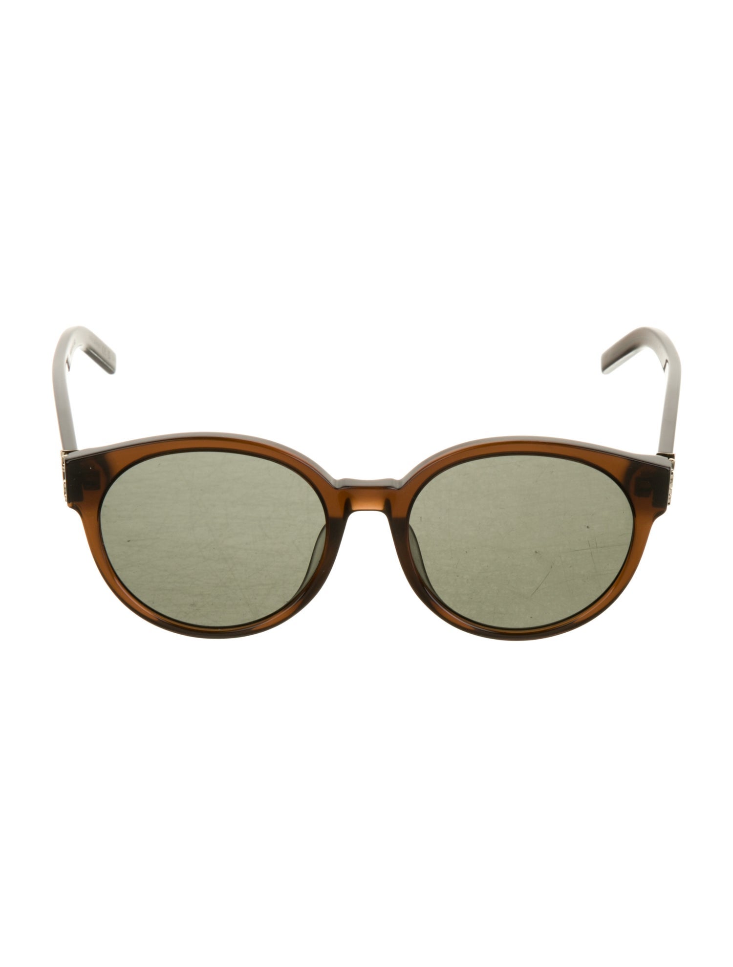 Yves Saint Laurent Round Tinted Sunglasses