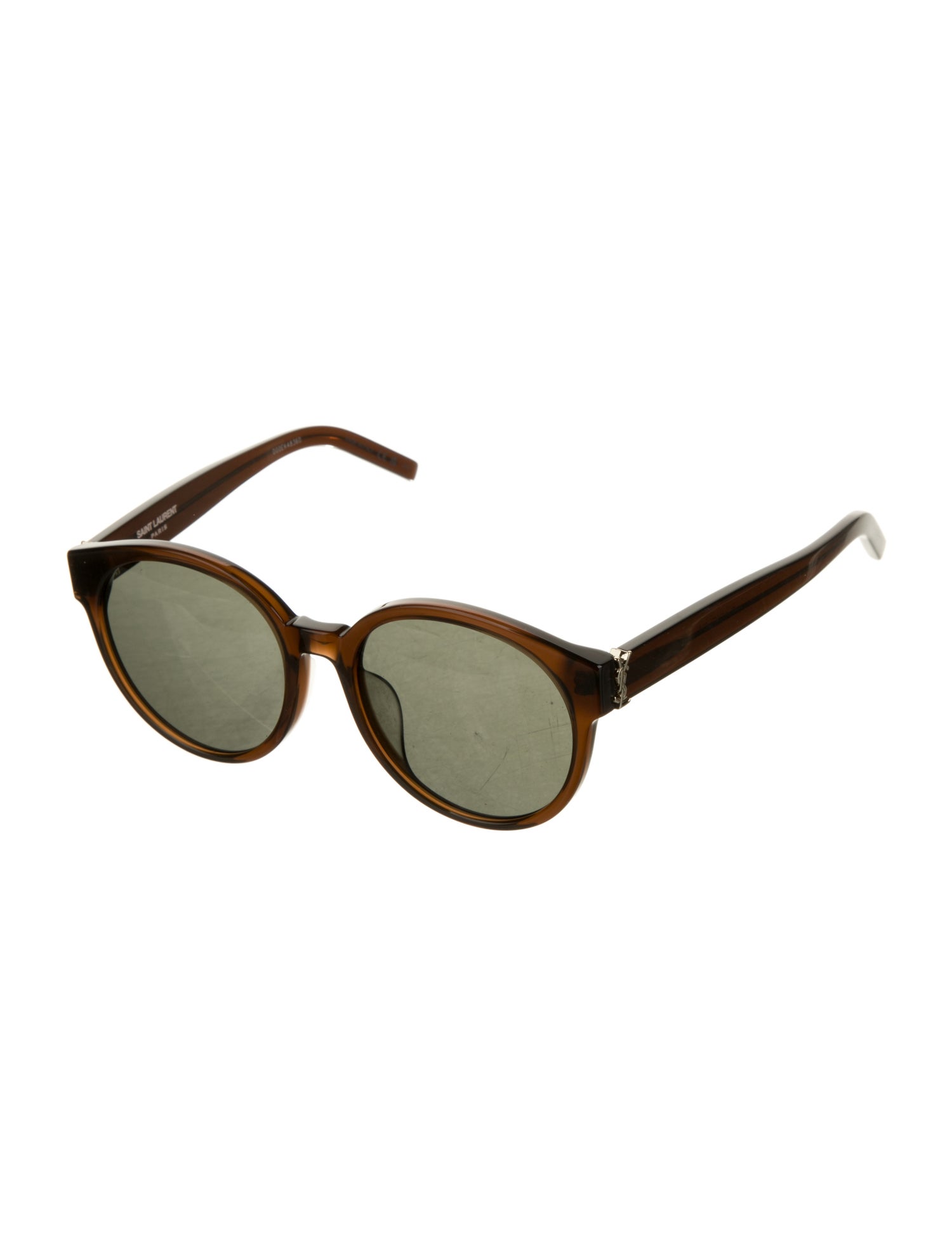 Yves Saint Laurent Round Tinted Sunglasses