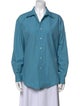 Yves Saint Laurent Long Sleeve Button-Up Top
