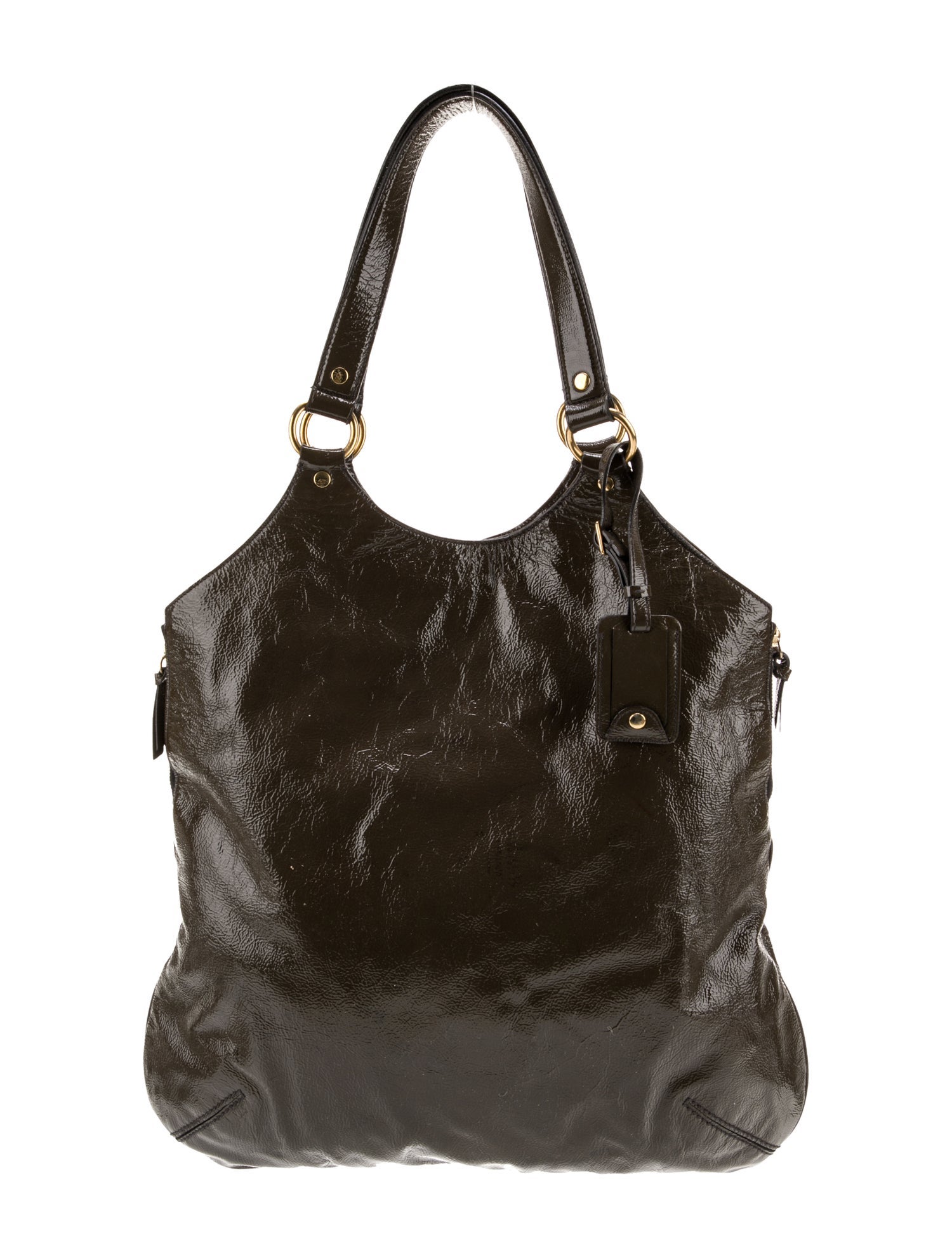 Yves Saint Laurent Patent Leather Hobo Vintage