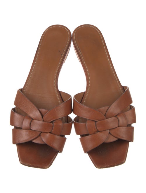 Saint Laurent Leather Slides