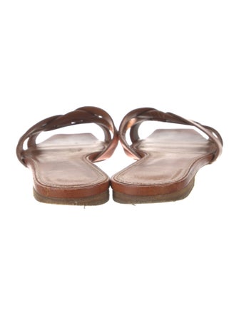 Saint Laurent Leather Slides