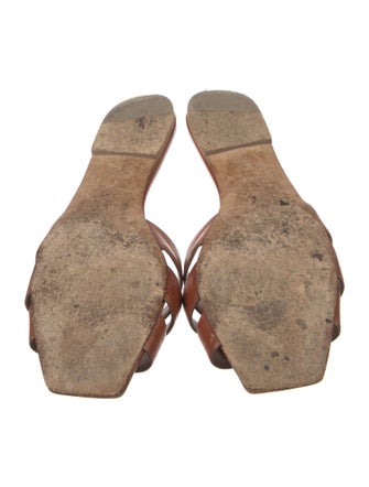 Saint Laurent Leather Slides