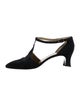 Yves Saint Laurent Canvas T-Strap Pumps