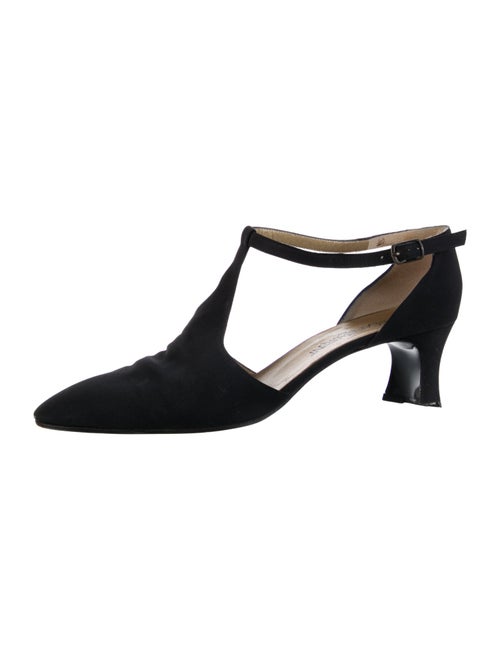 Yves Saint Laurent Canvas T-Strap Pumps
